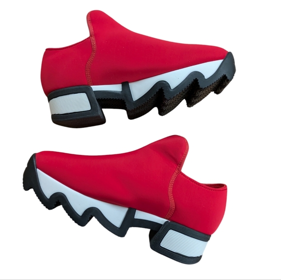 iRi Wes Red Neoprene Low Top Sneaker Size 36.5 (6.5) - Picture 5 of 13